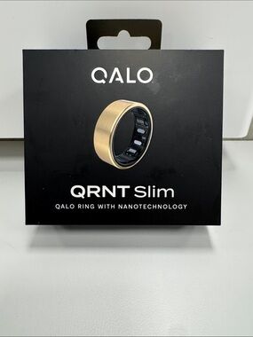 Make an offer!  QALO QRNT Slim Smart Ring in Gold - size 8